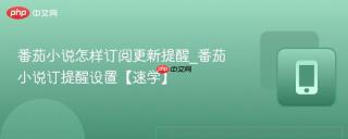番茄小说怎样订阅更新提醒_番茄小说订提醒设置【速学】