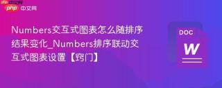 Numbers交互式图表怎么随排序结果变化_Numbers排序联动交互式图表设置【窍门】