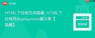 HTML下拉框怎样隐藏_HTML下拉框用displaynone藏元素【隐藏】