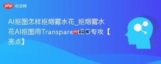 ai抠图怎样抠烟雾水花_抠烟雾水花ai抠图用transparentbg专攻【亮点】
