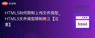 html5如何限制上传文件类型_html5文件类型限制做法【注意】