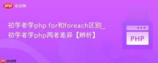 初学者学php for和foreach区别_初学者学php两者差异【辨析】