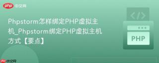 Phpstorm怎样绑定PHP虚拟主机_Phpstorm绑定PHP虚拟主机方式【要点】