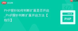 PHP探针如何判断扩展是否开启_PHP探针判断扩展开启方法【指引】