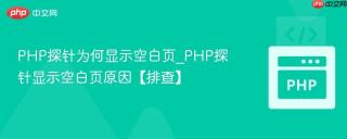 PHP探针为何显示空白页_PHP探针显示空白页原因【排查】