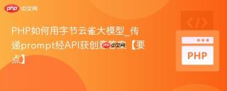php如何用字节云雀大模型_传递prompt经api获创意答案【要点】