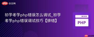初学者学php错误怎么调试_初学者学php错误调试技巧【排错】