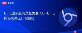 Bing国际版网页版免费入口-Bing国际官网无门槛链接