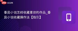 番茄小说怎样收藏喜欢的作品_番茄小说收藏操作法【指引】