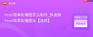 html简单轮播图怎么制作_快速做html简易轮播图法【速成】