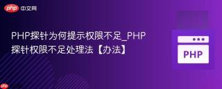 PHP探针为何提示权限不足_PHP探针权限不足处理法【办法】