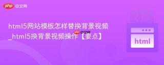 html5网站模板怎样替换背景视频_html5换背景视频操作【要点】