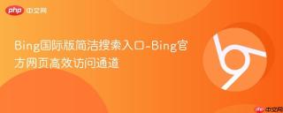 Bing国际版简洁搜索入口-Bing官方网页高效访问通道