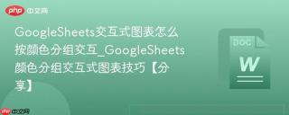 googlesheets交互式图表怎么按颜色分组交互_googlesheets颜色分组交互式图表技巧【分享】