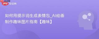 如何用提示词生成表情包_AI绘画制作趣味图片指南【趣味】