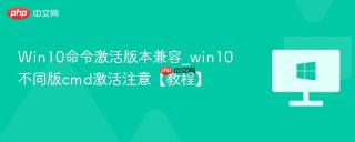 Win10命令激活版本兼容_win10不同版cmd激活注意【教程】