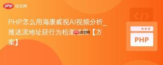 PHP怎么用海康威视AI视频分析_推送流地址获行为检测结果【方案】