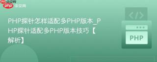PHP探针怎样适配多PHP版本_PHP探针适配多PHP版本技巧【解析】