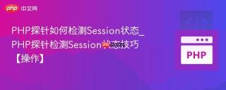 php探针如何检测session状态_php探针检测session状态技巧【操作】
