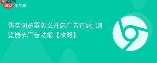 悟空浏览器怎么开启广告过滤_浏览器去广告功能【攻略】