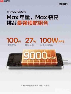 REDMI Turbo 5 Max官宣:兼容主流品牌超百款充电器