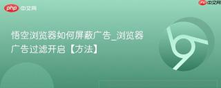 悟空浏览器如何屏蔽广告_浏览器广告过滤开启【方法】