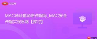 MAC地址能加密传输吗_MAC安全传输实现思路【探讨】