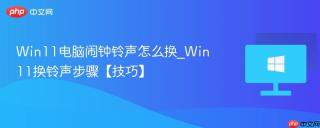 Win11电脑闹钟铃声怎么换_Win11换铃声步骤【技巧】