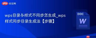 wps目录与样式不同步怎生成_wps样式同步目录生成法【步骤】
