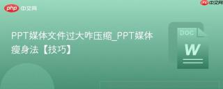ppt媒体文件过大咋压缩_ppt媒体瘦身法【技巧】