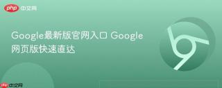 Google最新版官网入口 Google网页版快速直达
