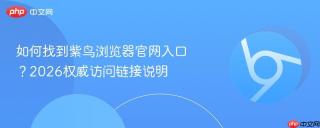 如何找到紫鸟浏览器官网入口？2026权威访问链接说明