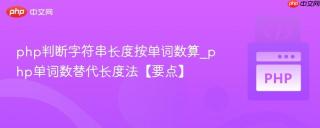php判断字符串长度按单词数算_php单词数替代长度法【要点】