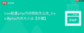 trae配置php内存限制怎么改_trae调php内存大小法【步骤】