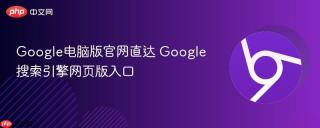 Google电脑版官网直达 Google搜索引擎网页版入口