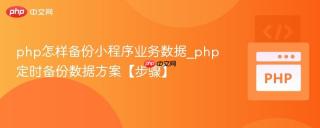 php怎样备份小程序业务数据_php定时备份数据方案【步骤】