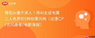 情侣头像不求人！用AI生成专属二人世界的5种创意风格（动漫CP/古风画卷/电影海报）