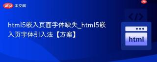 html5嵌入页面字体缺失_html5嵌入页字体引入法【方案】