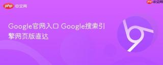 Google官网入口 Google搜索引擎网页版直达