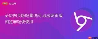必应网页版轻量访问 必应网页版浏览器轻便使用