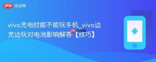 vivo充电时能不能玩手机_vivo边充边玩对电池影响解答【技巧】