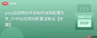 php动态网站开发如何读取配置文件_PHP动态网站配置读取法【步骤】