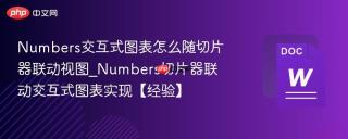Numbers交互式图表怎么随切片器联动视图_Numbers切片器联动交互式图表实现【经验】