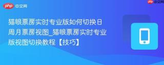 猫眼票房实时专业版如何切换日周月票房视图_猫眼票房实时专业版视图切换教程【技巧】