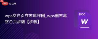 wps空白页在末尾咋删_wps删末尾空白页步骤【步骤】
