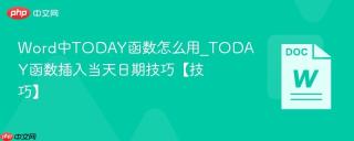 Word中TODAY函数怎么用_TODAY函数插入当天日期技巧【技巧】