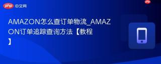 AMAZON怎么查订单物流_AMAZON订单追踪查询方法【教程】
