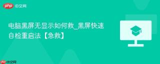 电脑黑屏无显示如何救_黑屏快速自检重启法【急救】