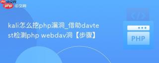 kali怎么挖php漏洞_借助davtest检测php webdav洞【步骤】