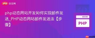 php动态网站开发如何实现邮件发送_PHP动态网站邮件发送法【步骤】
